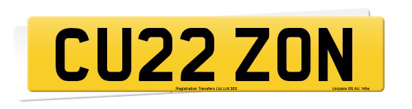 Registration number CU22 ZON